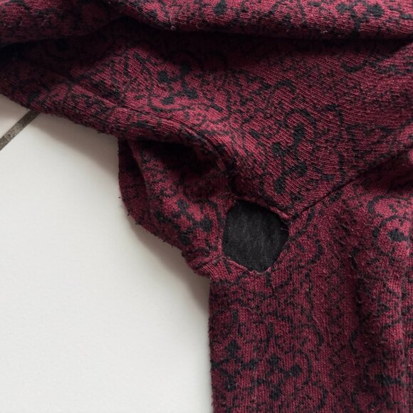 Topman burgundy jacquard knit sweater - Picture 7 of 12